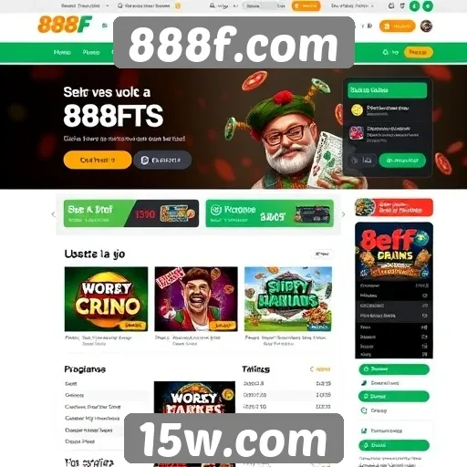 Análise da interface do usuário do site 888f.com